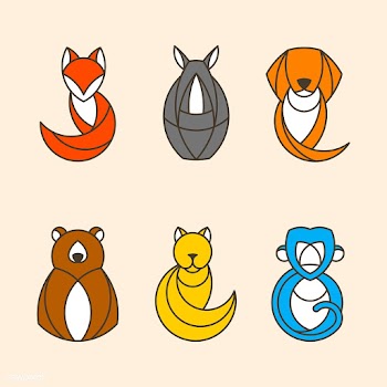 Set of colorful animal vectors | Free stock vector - 520989