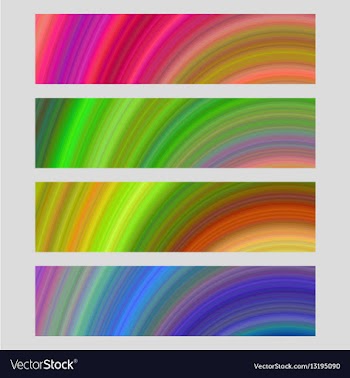 Set of colorful banner backgrounds vector image
