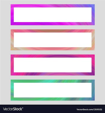 Set of colorful banner frames vector image