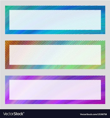 Set of colorful banner frames vector image