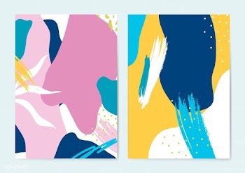 Set of colorful Memphis style backgrounds vec.. | Free stock vector - 540049