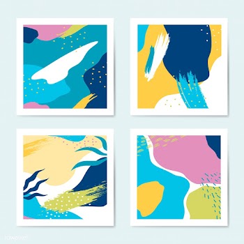 Set of colorful Memphis style backgrounds vec.. | Free stock vector - 540054