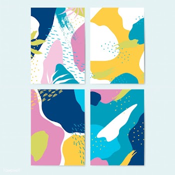 Set of colorful Memphis style backgrounds vec.. | Free stock vector - 540061