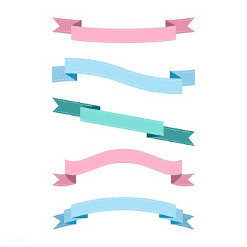 Set of colorful ribbon vectors | Free stock vector - 494768
