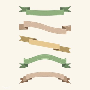 Set of colorful ribbon vectors | Free stock vector - 494800