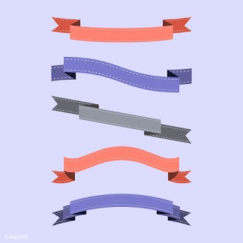 Set of colorful ribbon vectors | Free stock vector - 494811