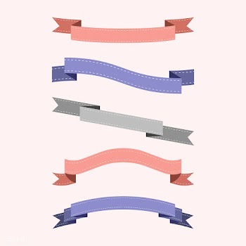 Set of colorful ribbon vectors | Free stock vector - 494823