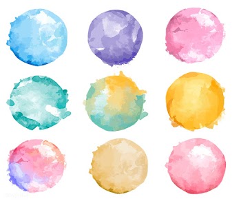 Set of colorful watercolor badge vector | Free stock vector - 473270