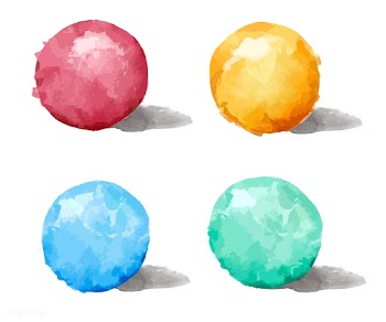 Set of colorful watercolor badge vector | Free stock vector - 473305