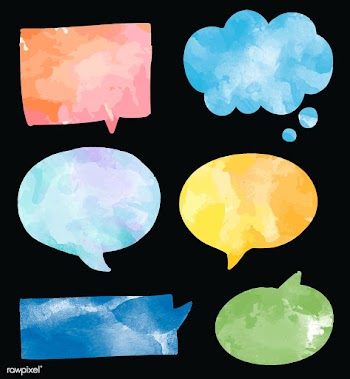 Set of colorful watercolor speech bubbles vec.. | Free stock vector - 473273