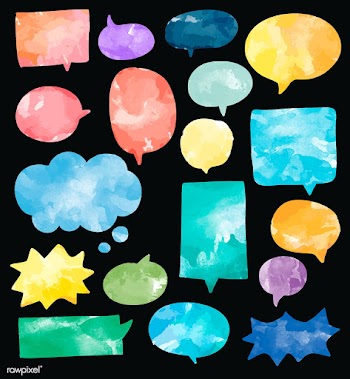 Set of colorful watercolor speech bubbles vec.. | Free stock vector - 473289