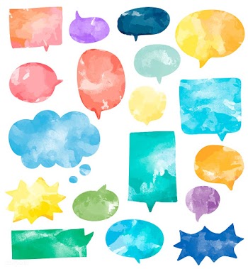 Set of colorful watercolor speech bubbles vec.. | Free stock vector - 473319