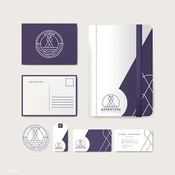 Set of company merchandise with logo | Free stock vector - 516899
