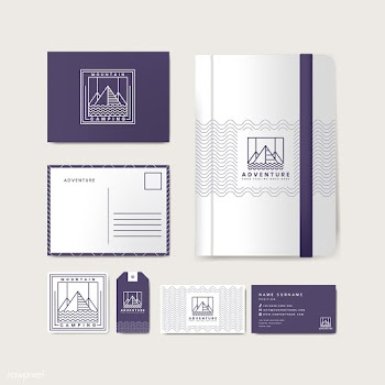 Set of company merchandise with logo | Free stock vector - 516913
