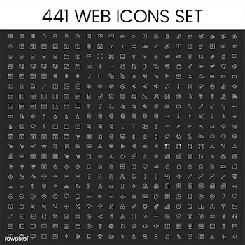 Set of computer icon vectors | Free stock vector - 251826