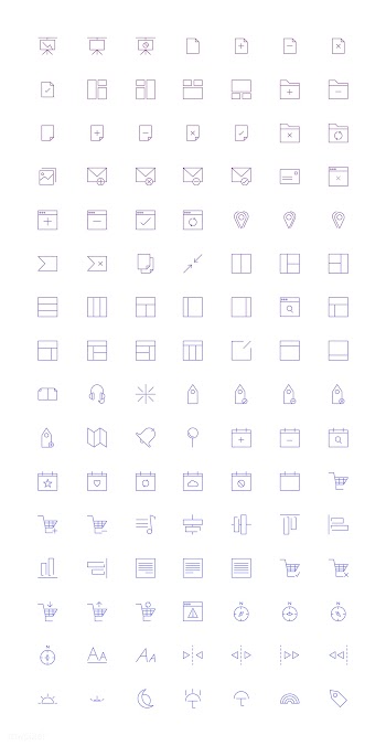 Set of computer icon vectors | Free stock vector - 251836