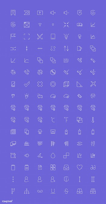 Set of computer icon vectors | Free stock vector - 251848