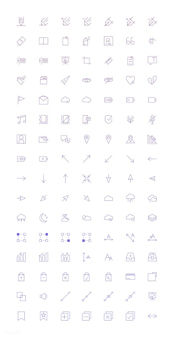 Set of computer icon vectors | Free stock vector - 251849