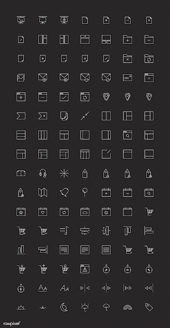 Set of computer icon vectors | Free stock vector - 251850