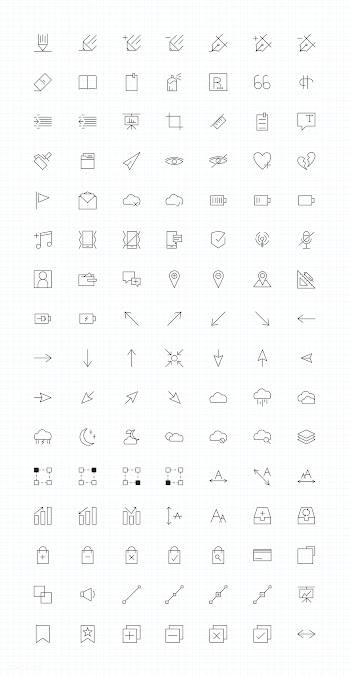 Set of computer icon vectors | Free stock vector - 251851