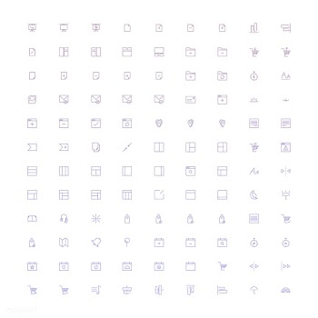Set of computer icon vectors | Free stock vector - 251855
