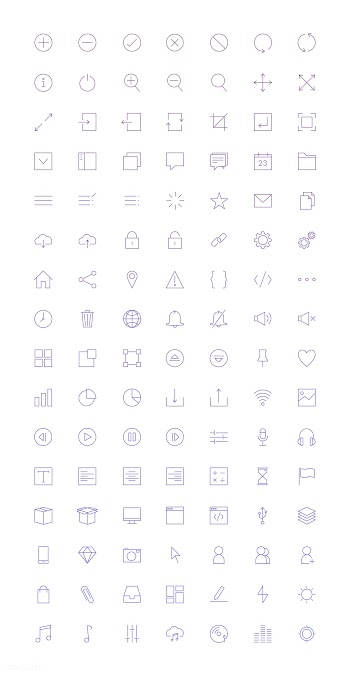 Set of computer icon vectors | Free stock vector - 251856