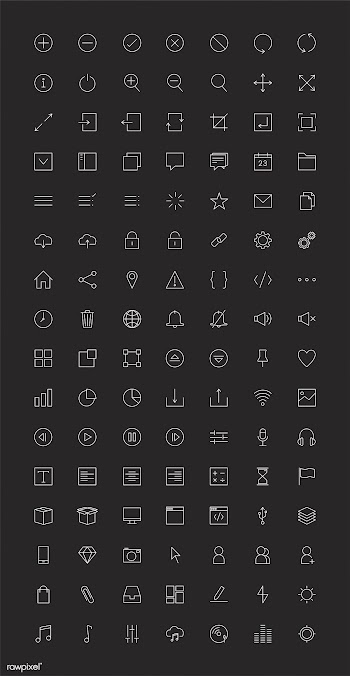 Set of computer icon vectors | Free stock vector - 251857