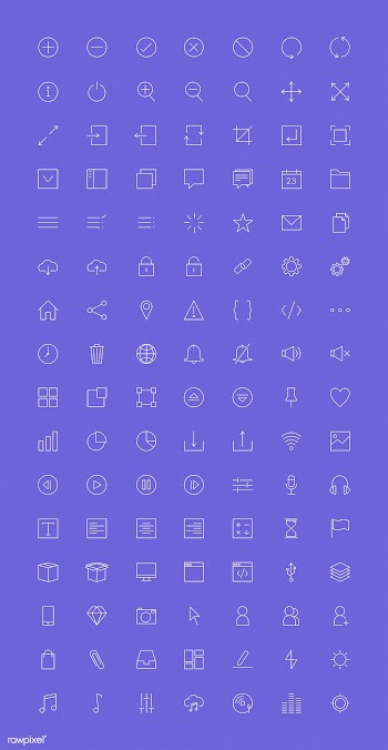 Set of computer icon vectors | Free stock vector - 251865
