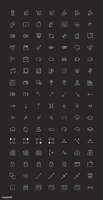 Set of computer icon vectors | Free stock vector - 251866