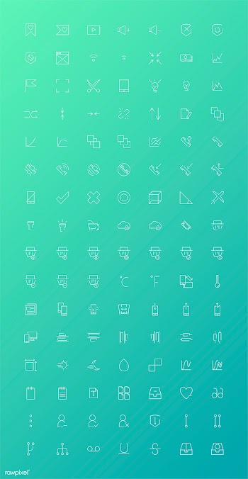 Set of computer icon vectors | Free stock vector - 251867