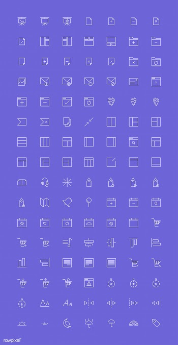 Set of computer icon vectors | Free stock vector - 251876
