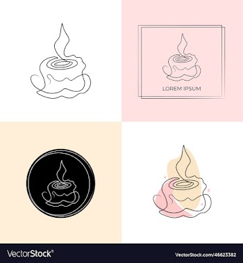 set of continuous line burning aroma spa candle