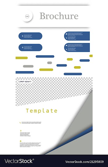Set of cover design template annual report cover vector image