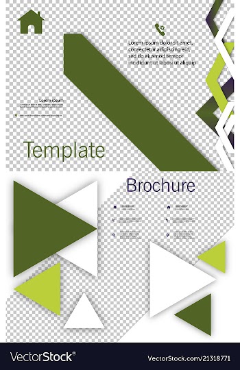 Set of cover design template annual report cover vector image