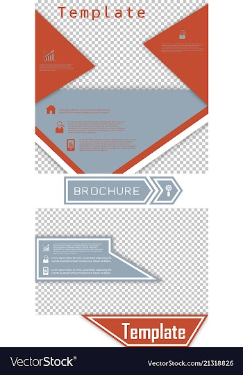 Set of cover design template annual report cover vector image