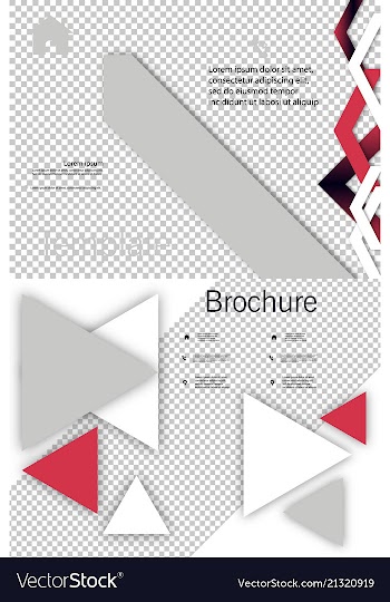 Set of cover design template annual report cover vector image