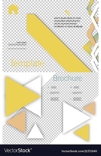 Set of cover design template annual report cover vector image