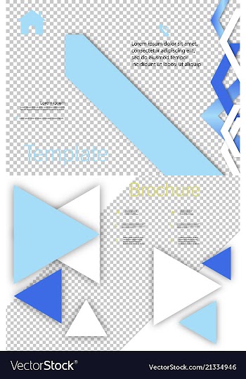 Set of cover design template annual report cover vector image