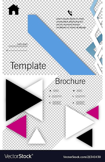Set of cover design template annual report cover vector image