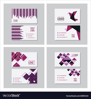 Set of creative and clean business card template vector image