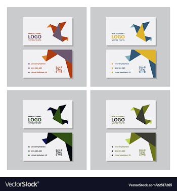 Set of creative and clean business card template vector image