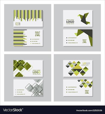 Set of creative and clean business card template vector image