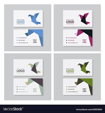 Set of creative and clean business card template vector image