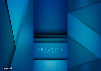 Set of creative background designs in deep bl.. | Free stock vector - 489751