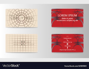 Set of creative business card print templates vector image