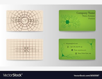 Set of creative business card print templates vector image