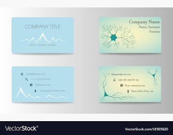 Set of creative business card print templates vector image