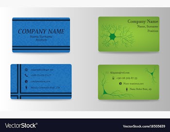 Set of creative business card print templates vector image