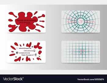 Set of creative business card print templates vector image