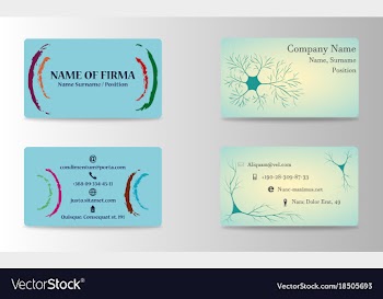 Set of creative business card print templates vector image